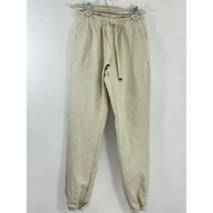 TALENTLESS women heavyweight sweatpants Size S Beige Cream